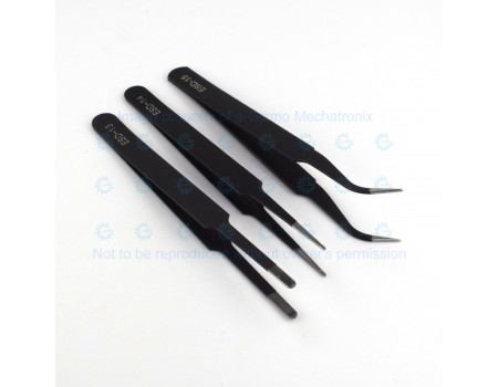 6-pc Tweezer Set For Electronics Static Safe