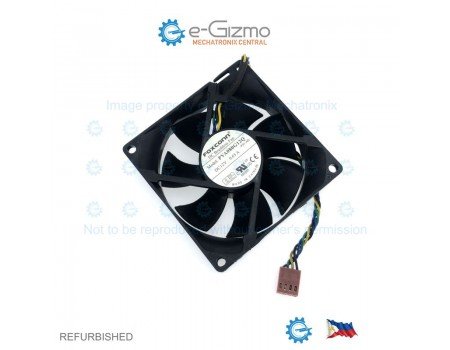Foxconn 80x80mm 12VDC 0.65A 4600RPM Fan 4-wires Speed Out & PWM InPVA080G12Q