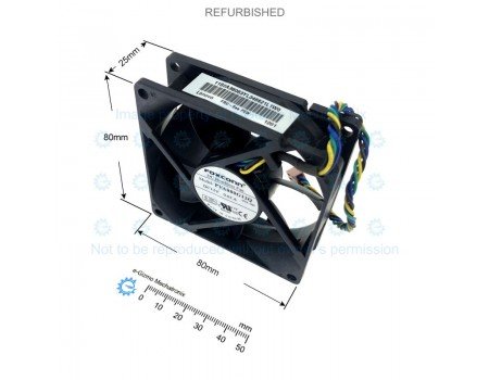 Foxconn 80x80mm 12VDC 0.65A 4600RPM Fan 4-wires Speed Out & PWM InPVA080G12Q