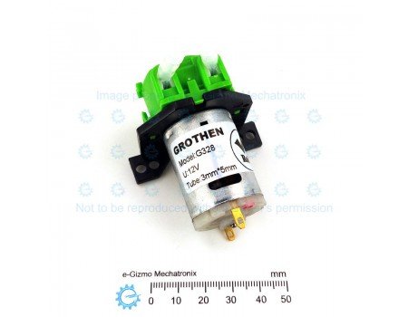 Micro Peristaltic Pump DC 12V 3x5mm 80ml per minute