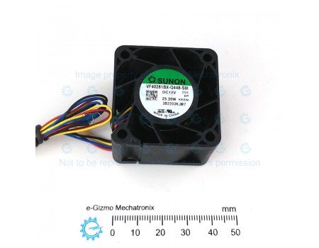 Sunon VF40281BX 40mm 12V 25.2W Server Fan 4-wire PWM Speed Control & Monitor