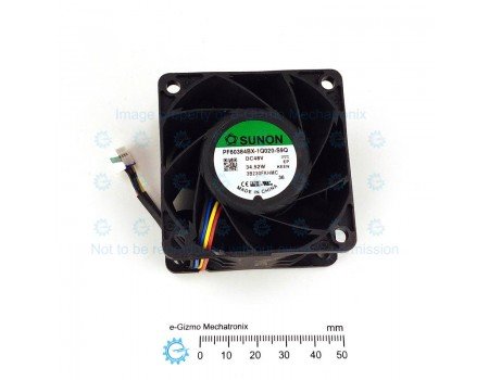 Sunon PF-60384BX 60mm 48V 34.52W Axial Fan 4-wire PWM Speed Control & Monitor