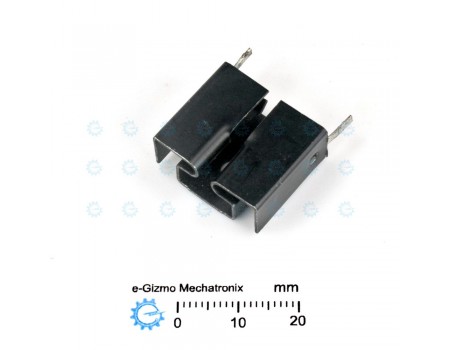 EHS-83 TO220 Heatsink PCB Mounting Black Anodized