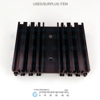 EHS-85 Extruded Aluminum Heatsink Black Anodized with Integral Standoff