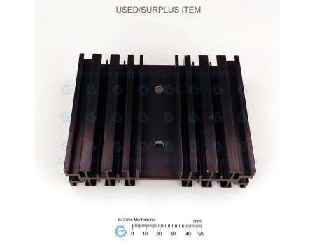 EHS-85 Extruded Aluminum Heatsink Black Anodized with Integral Standoff