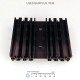 EHS-85 Extruded Aluminum Heatsink Black Anodized with Integral Standoff