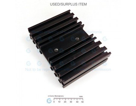 EHS-85 Extruded Aluminum Heatsink Black Anodized with Integral Standoff