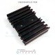 EHS-85 Extruded Aluminum Heatsink Black Anodized with Integral Standoff