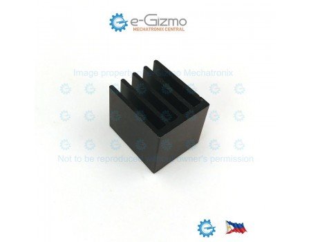 EHS-86 Extruded Aluminum Heatsink Black Anodized 19.2x19.2x23mm