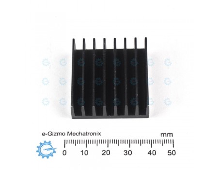 EHS-82 Extruded Aluminum Heatsink Black Anodized