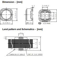 Sumida 22uH 3.6A 12.3mm SMD Power Inductor CDRH127NP-220MC