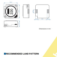 TDK 220uH 0.4A 7mm SMD Power Inductor SLF7045T-221MR40-H