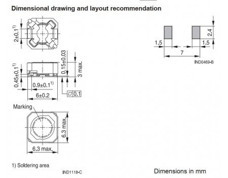 TDK 330uH 0.27A 6.3mm SMD Power Inductor B82462G4334M000