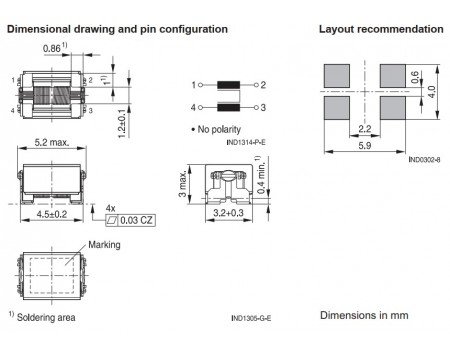 TDK 22uH 0.25A 1812 SMD Common Mode Choke B82789C223N