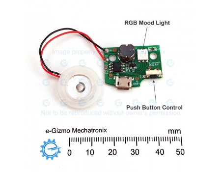 Humidifier Atomizer Mist Maker Kit Module with Mood Light and 2 Modes