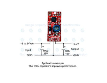 7805 pin-out 5V 0.6A DC/DC Converter True Rated