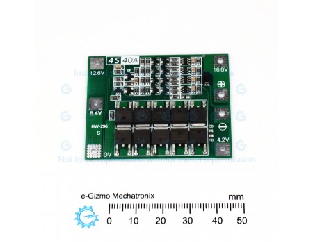 4S Li-ion 40A BMS Board 80A Over Current