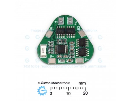 3S 6A Li-ion BMS Protection Board