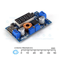 5A CC CV LED Drive Lithium charger Power Step-down Module W/ USB Voltmeter