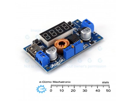 5A CC CV LED Drive Lithium charger Power Step-down Module W/ USB Voltmeter