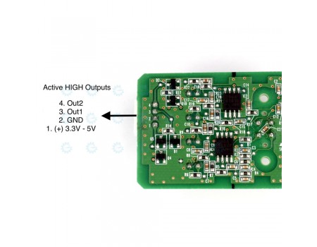 2-channel Motion and Direction sensing PIR sensor.