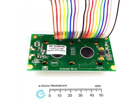 Winstar Graphics LCD Module 122 x 32 pixels WG12232A with Connector