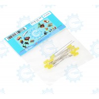 LYW3MM-10P Yellow LED 3mm 10pcs