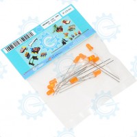 LOR3MM-10P Orange LED 3mm 10pcs