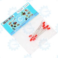 LRD3MM-10P Red LED 3mm 10pcs