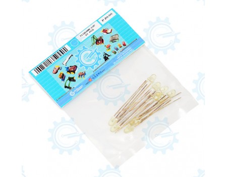 FLGR3MM-10P Green LED 3mm Flat 10pcs