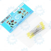 FLYW3MM-10P Yellow LED 3mm Flat 10pcs