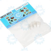SBLBLRT5MM-3P Blue Super-bright LED Round Top 5mm 3pcs