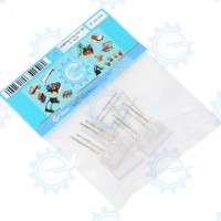 LYWDSQ779149-5P Yellow LED Square Dual 7.79x14.9mm 5pcs