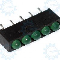 LB-3MM-X5-GR LED Bar x 5 3mm 20.5x5x6mm