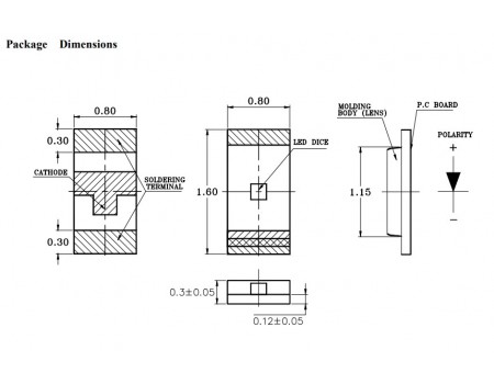 Lite-ON Blue LED SMD 0603