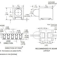 3mm Prism Circuit Board Indicator RED SMD