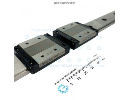 THK Linear Motion Guide LM 24x8.5x444mm with 2x carriage SRS12WM [Refurbished]
