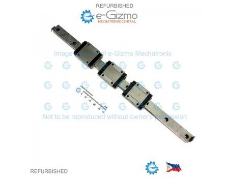 NSK Linear Motion Guide LM 15x9.5x294mm with 3x carriage [Refurbished]