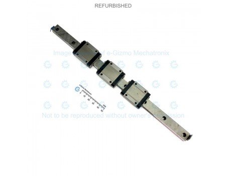 NSK Linear Motion Guide LM 15x9.5x294mm with 3x carriage [Refurbished]