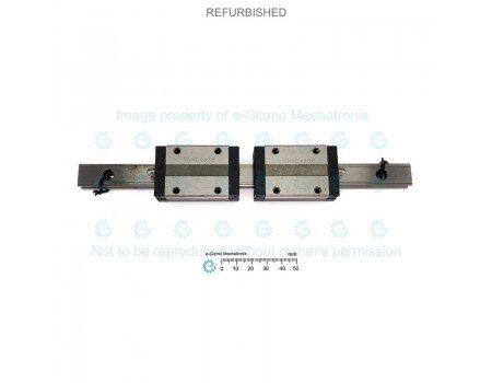 THK Linear Motion Guide LM 15x12.5x220mm with 2x carriage SSR15 [Refurbished]