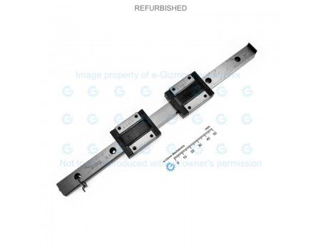 THK Linear Motion Guide LM 15x9.5x240mm with 2x carriage RSR15ZM [Refurbished]