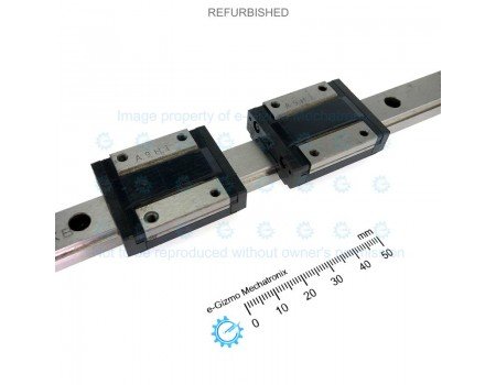 THK Linear Motion Guide LM 15x9.5x240mm with 2x carriage RSR15ZM [Refurbished]