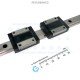 THK Linear Motion Guide LM 15x9.5x240mm with 2x carriage RSR15ZM [Refurbished]