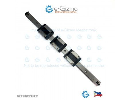 THK Linear Motion Guide LM 15x9.5x293mm with 3x carriage RSR15ZM [Refurbished]