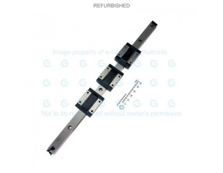 THK Linear Motion Guide LM 15x9.5x293mm with 3x carriage RSR15ZM [Refurbished]