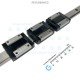 THK Linear Motion Guide LM 15x9.5x293mm with 3x carriage RSR15ZM [Refurbished]