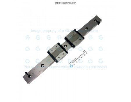 THK Linear Motion Guide LM 24x8.5x270mm with 2x carriage RSR12WVM [Refurbished]