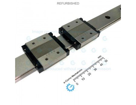 THK Linear Motion Guide LM 24x8.5x270mm with 2x carriage RSR12WVM [Refurbished]