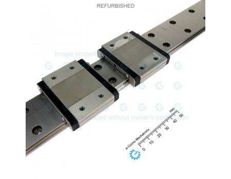 NSK Linear Motion Guide LM 42x9.5x480mm with 2x carriage LE15 [Refurbished]