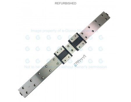 THK Linear Motion Guide LM 42x9.5x480mm with 2x carriage RSR15WZM [Refurbished]